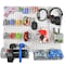 Azar Displays 24-Piece Clear Pegboard Organizer Kit with 2 Panels and Accessory 900944-CLR - alternate 2